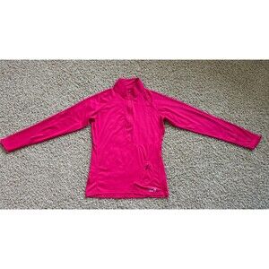 Mountain Hardware 1/4 Zip Pullover Womens Size Medium Pink Thumbholes